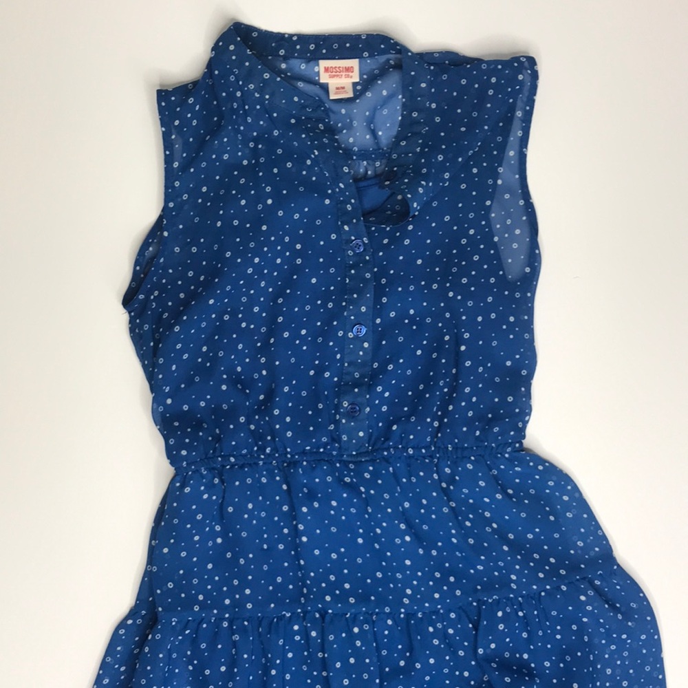 Blue and White dress.